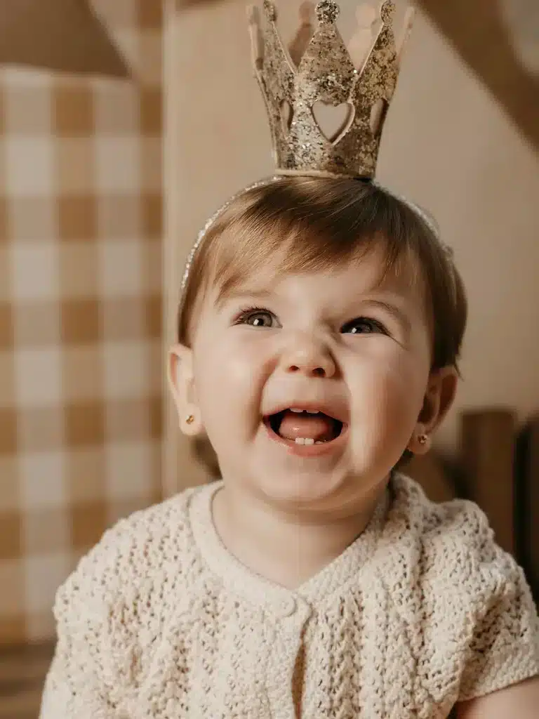Smash kake, fotografía de bebé en su primer cumpleaños en Estudio M Arteixo A Coruña.